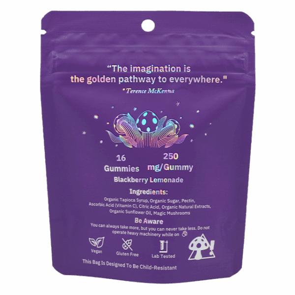 MycroChips Organic Magic Gummies – Blackberry Lemonade back