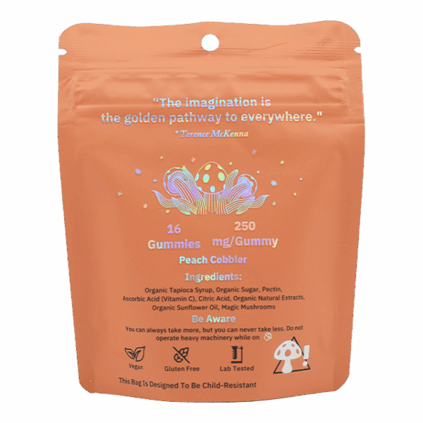MycroChips Organic Magic Gummies – Peach Cobbler Back