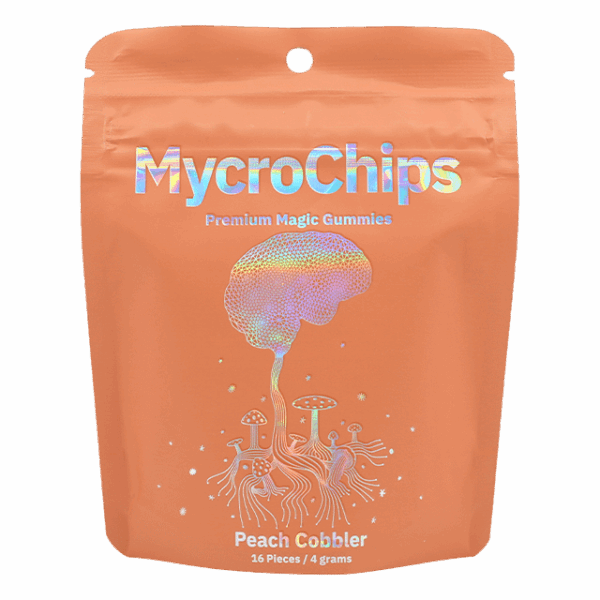 MycroChips Organic Magic Gummies – Peach Cobbler Front