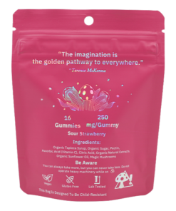 MycroChips Organic Magic Gummies – Sour Strawberry back