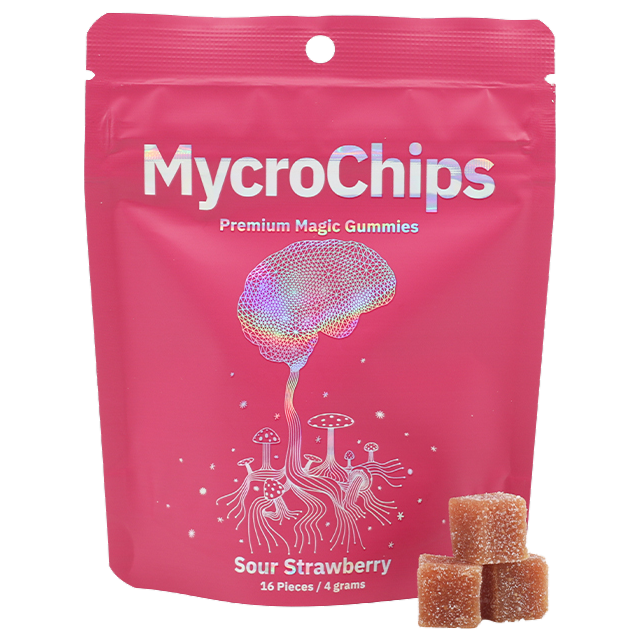 MycroChips Organic Magic Gummies – Sour Strawberry